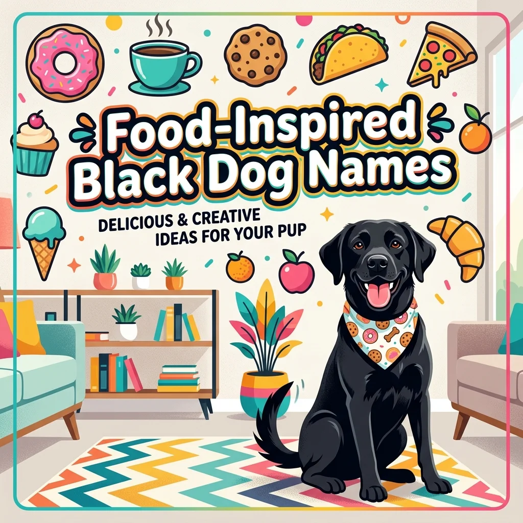 Food-Inspired Black Dog Names