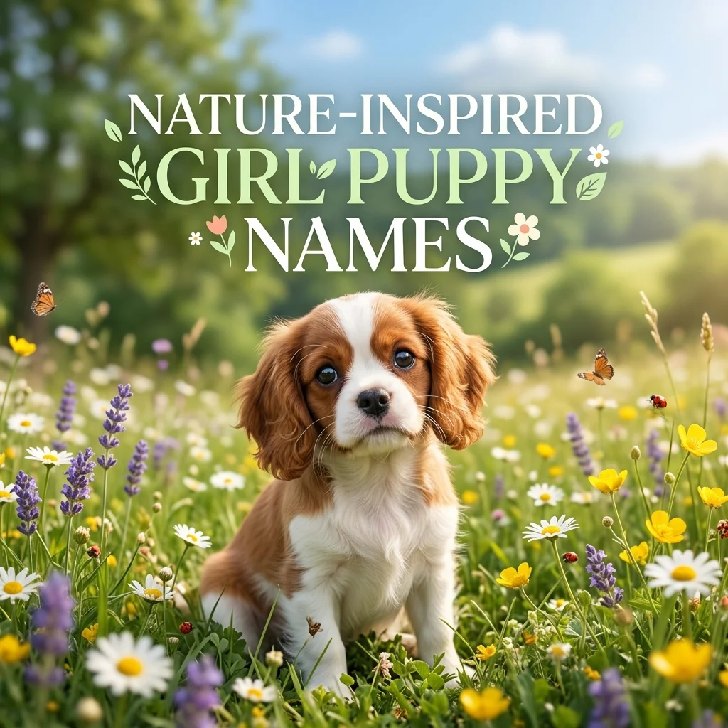 Nature-Inspired Girl Puppy Names