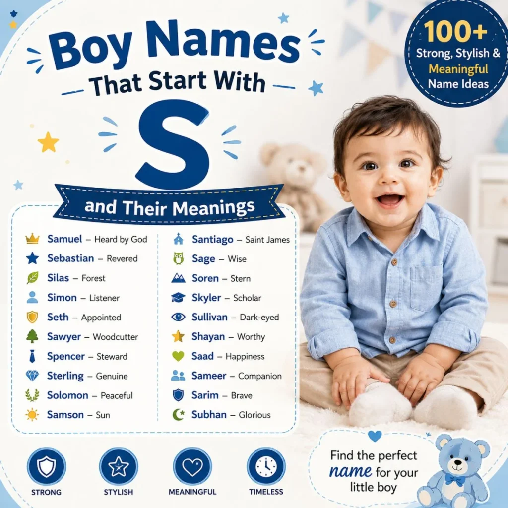 Boy Names That Start With S and Their Meanings