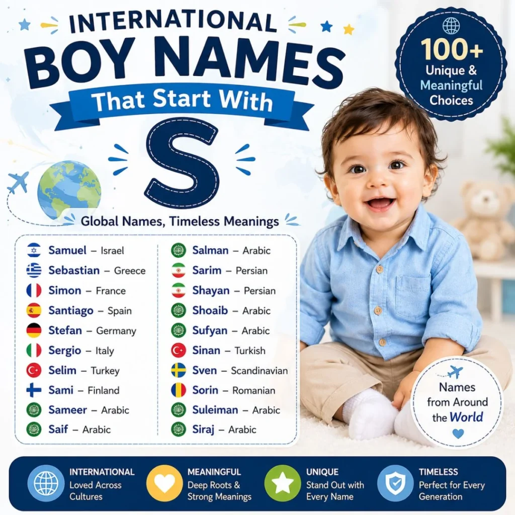 International Boy Names That Start With S