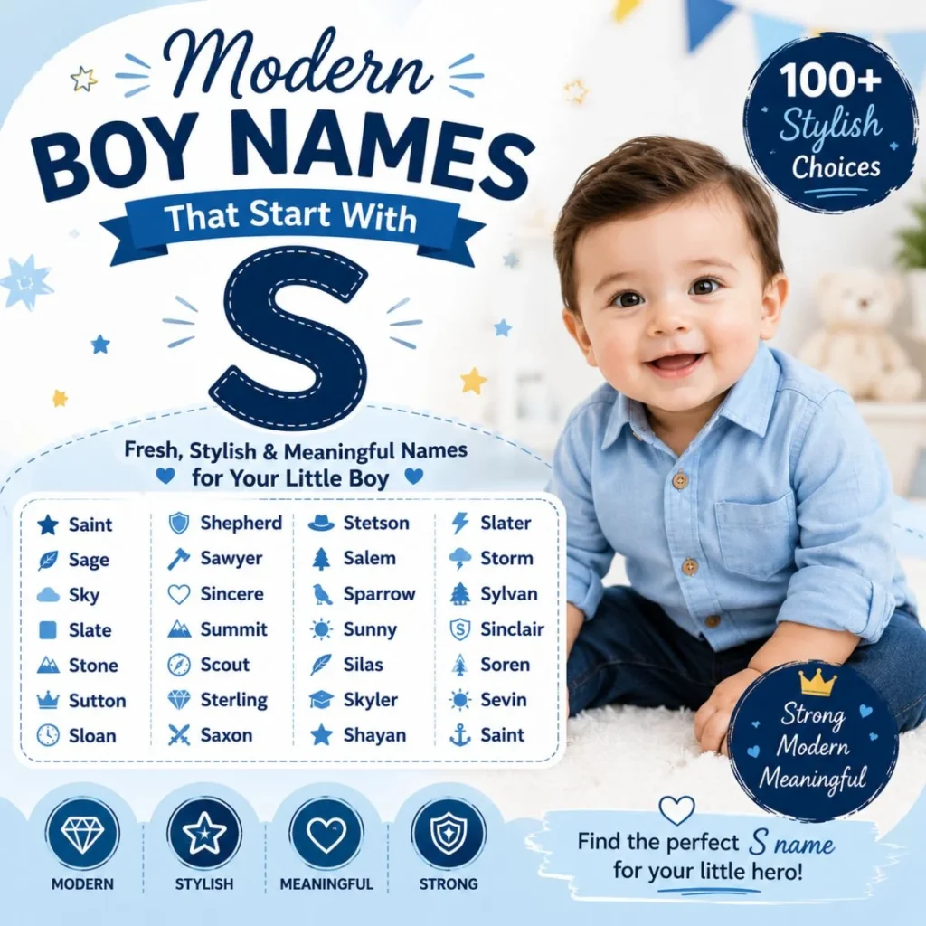 Modern Boy Names That Start With S
