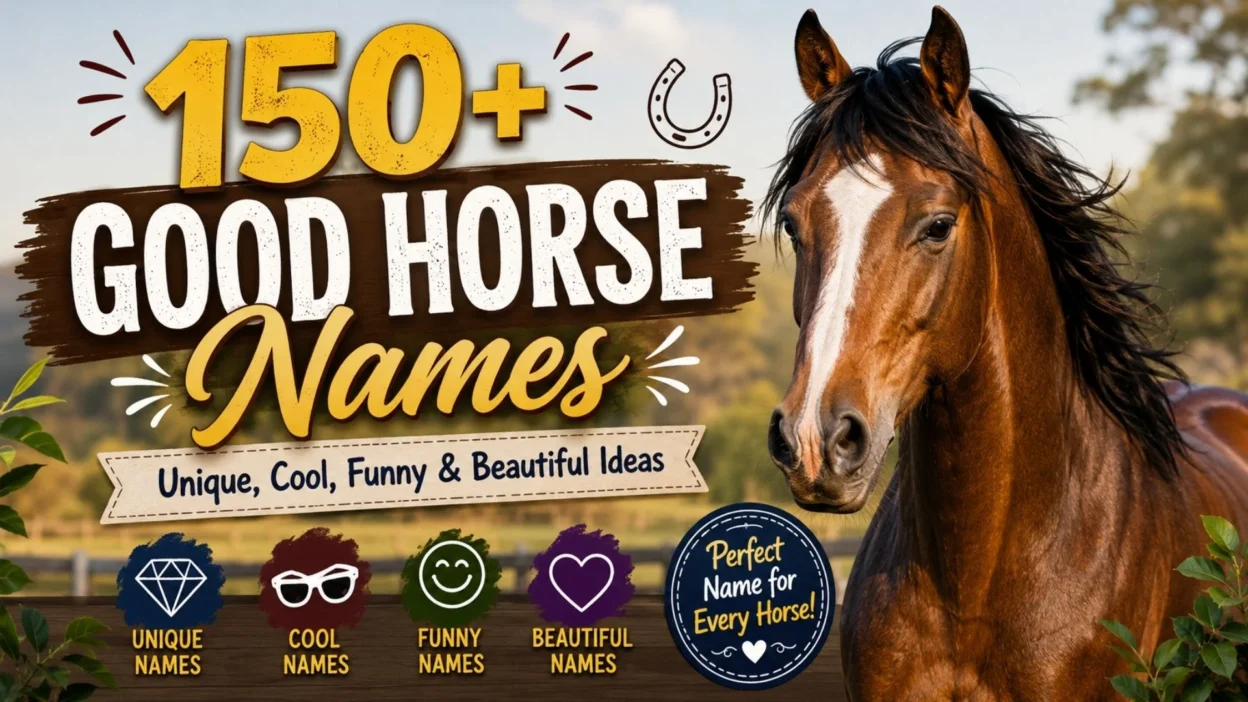 150+ good horse names with unique, cool, funny, and beautiful ideas