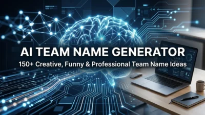 AI team name generator with 150+ creative, funny and professional team name ideas