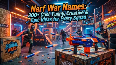 Nerf War Names with cool, funny, creative and epic ideas for every squad