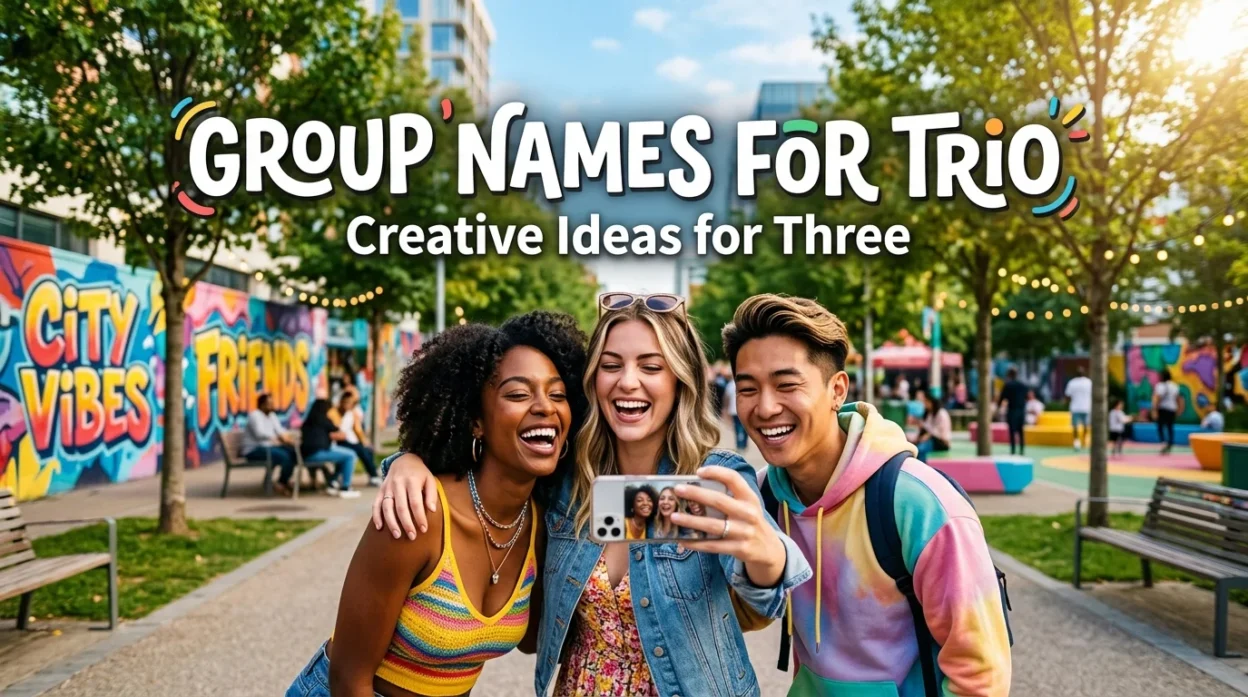 Group names for trio: creative ideas for three friends