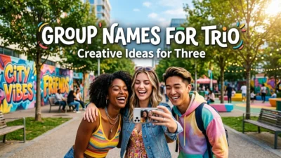 Group names for trio: creative ideas for three friends
