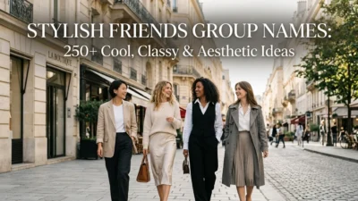Stylish friends group names with cool, classy, and aesthetic ideas