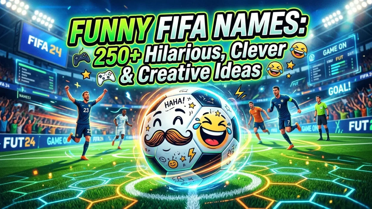 Funny FIFA Names: 250+ hilarious, clever and creative ideas