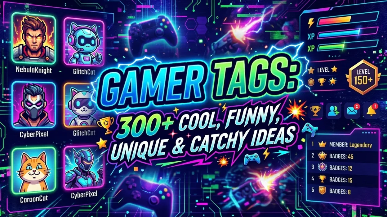 Gamer Tags: 300+ cool, funny, unique, and catchy gaming name ideas