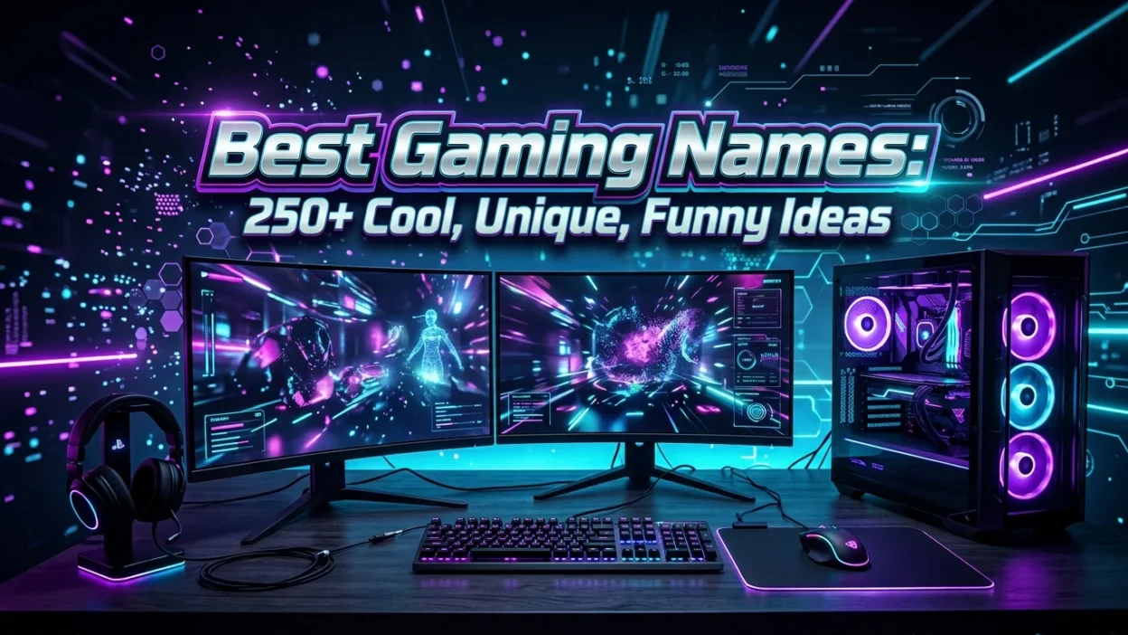 Best gaming names with cool, unique, funny, and pro gamer name ideas