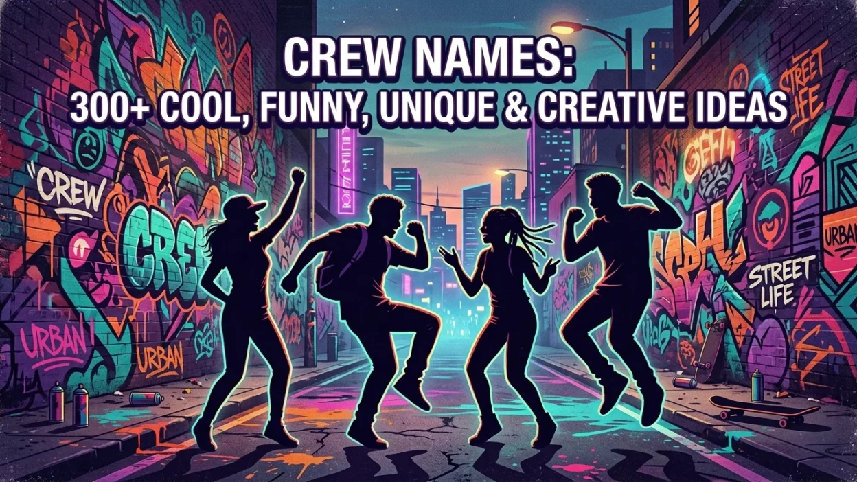 Crew names with 300+ cool, funny, unique and creative ideas