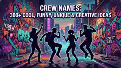 Crew names with 300+ cool, funny, unique and creative ideas