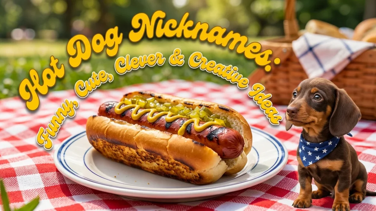 Hot dog nicknames with funny, cute, clever, and creative ideas