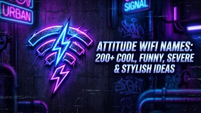 Attitude WiFi names with cool, funny, savage, and stylish ideas