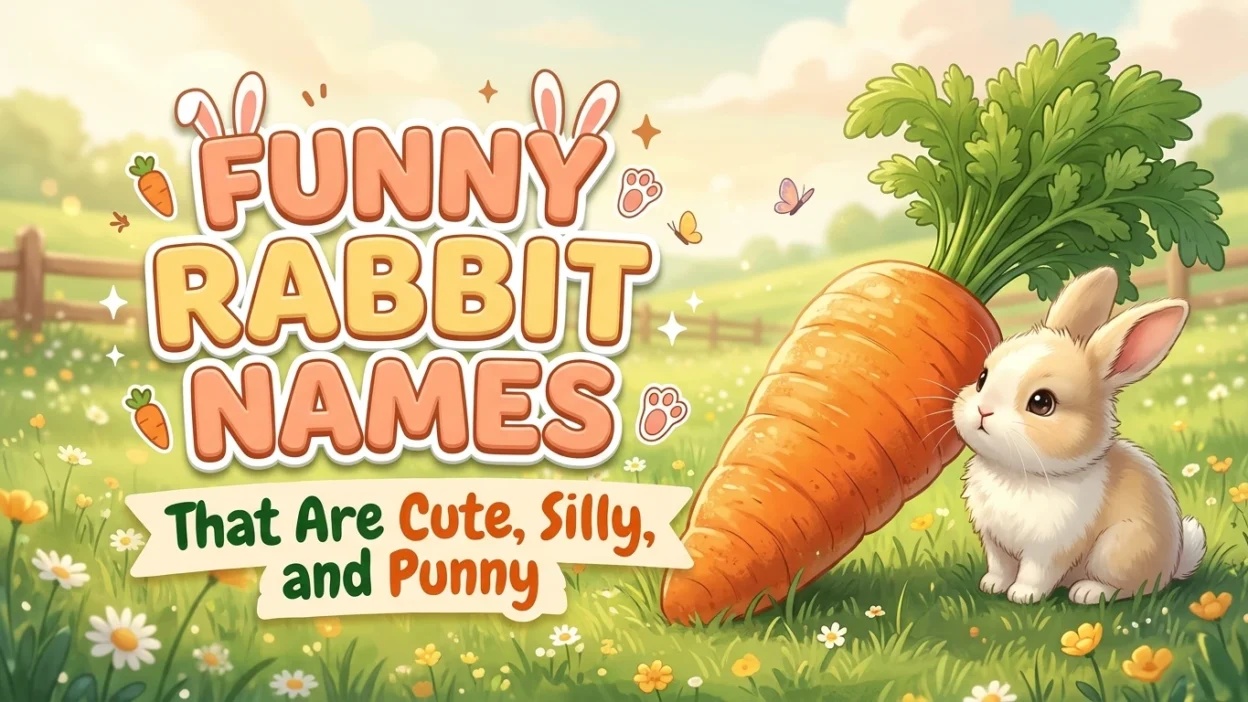 Funny rabbit names with cute and silly bunny name ideas