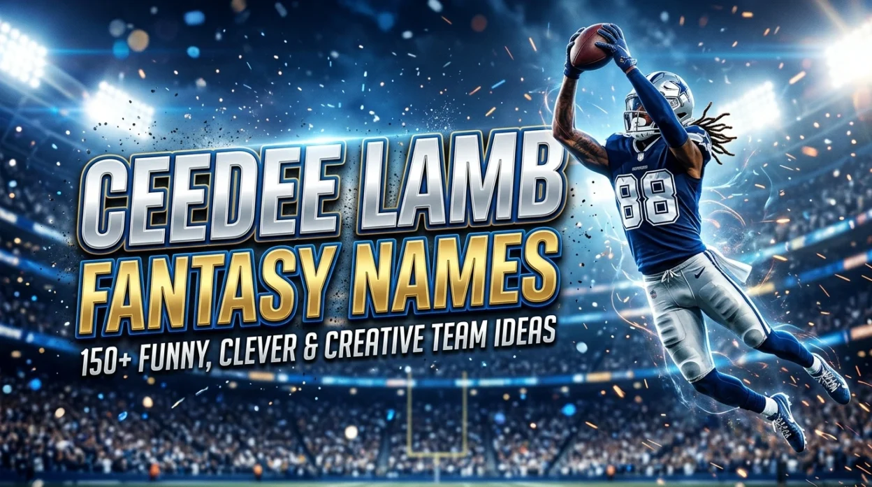 CeeDee Lamb fantasy football names with funny puns and Cowboys-inspired team ideas