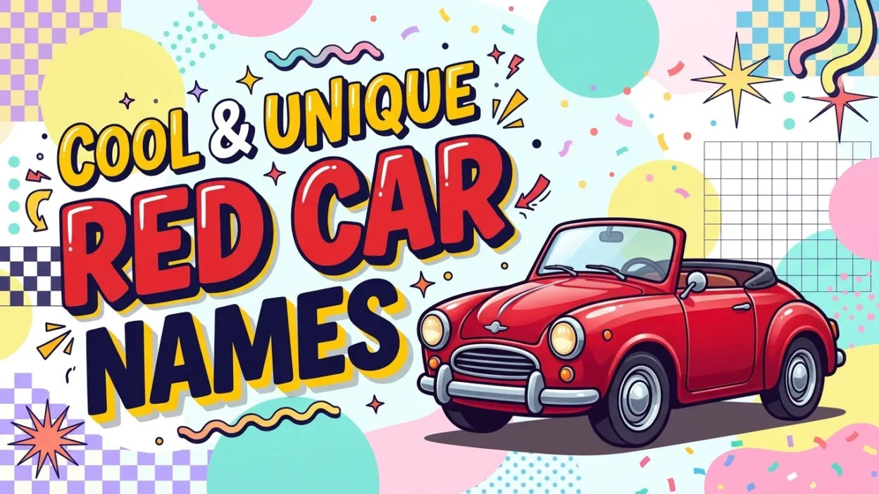 Red car names with cool, funny, cute, and unique ideas