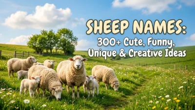 Sheep names with cute, funny, unique, and creative ideas