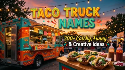 Taco truck names with catchy, funny, cool, and creative ideas
