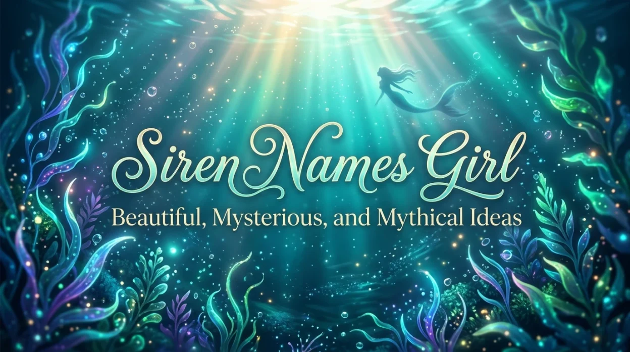 Siren names for girls inspired by mythology, ocean beauty, and fantasy characters